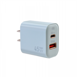  45W 2-Port USB-C & USB-A Fast Charger - Light Green