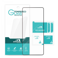  Full Cover Tempered Glass Screen Protector for Google Pixel 8 Pro - Black (Retail Packaging)