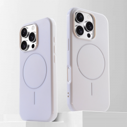  iPhone 15 Pro TPU Magnetic Imitation Original Bright Case (Same as Apple) - White