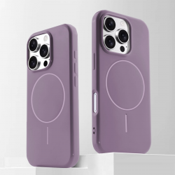  iPhone 15 Pro Max TPU Magnetic Imitation Original Bright Case (Same as Apple) - Purple