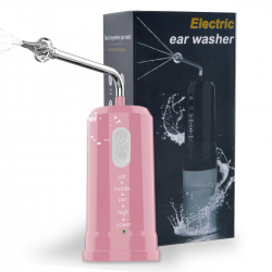  Earwax Removal, 2-In-1 Electric Ear Cleaning Kit, Four Pressure Modes, With Basin And Nasal Nozzle, Ear Canal Irrigation For Adults And Childre - Pink