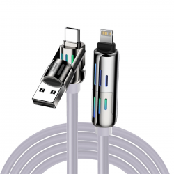gray multi charger cable
