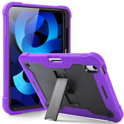  Apple - iPad 10.9 10th Generation 2022 - Guardian Case- Black/Purple