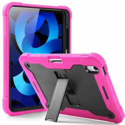  Apple - iPad 10.9 10th Generation 2022 - Guardian Case - Black/Hot Pink