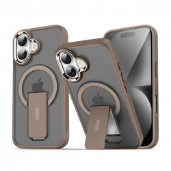  Magnetic iPhone 17 Case with Card Holder & MagSafe Support - Gold