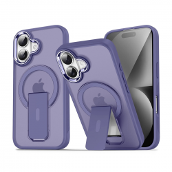  Magnetic iPhone 17 Case with Card Holder & MagSafe Support - Purple