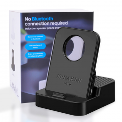 3-in-1 Bluetooth Speaker with Phone Holder and 360° Surround Sound – Black