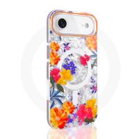  Floral MagSafe Case for iPhone Air – Orange Magnetic Flower Cover