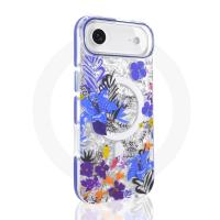  Floral MagSafe Case for iPhone  Air – Blue Magnetic Flower Cover