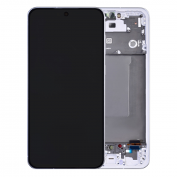  OLED Screen Digitizer Assembly with Frame for Samsung Galaxy A56 5G (2025) A566 (Premium) - Awesome Lightgray