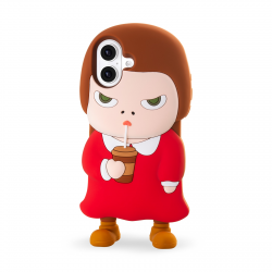  Aesthetic Yoshitomo Nara iPhone 17 Case - Sullen Girl Silicone Phone Cover