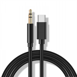 USB-C to 3.5mm Audio Cable 1m – High Compatibility for MacBook, iPhone, Android