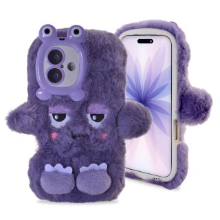 Monster Character Phone Case Purple with Hands and Feet