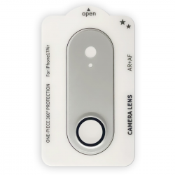  AR Tempered Glass with Matte Metal Camera Lens Protector for iPhone Air - Cloud White
