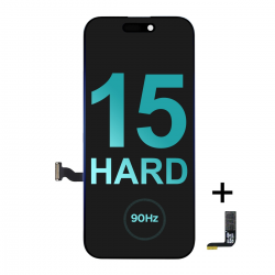 Premium Hard OLED Screen Digitizer Assembly Replacement with Portable IC for iPhone 15 (90HZ) iphone 15 hard oled screen replacement