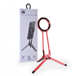 magnetic phone tripod red
