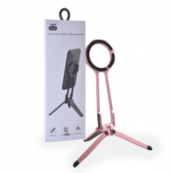 Pink magnetic phone tripod 