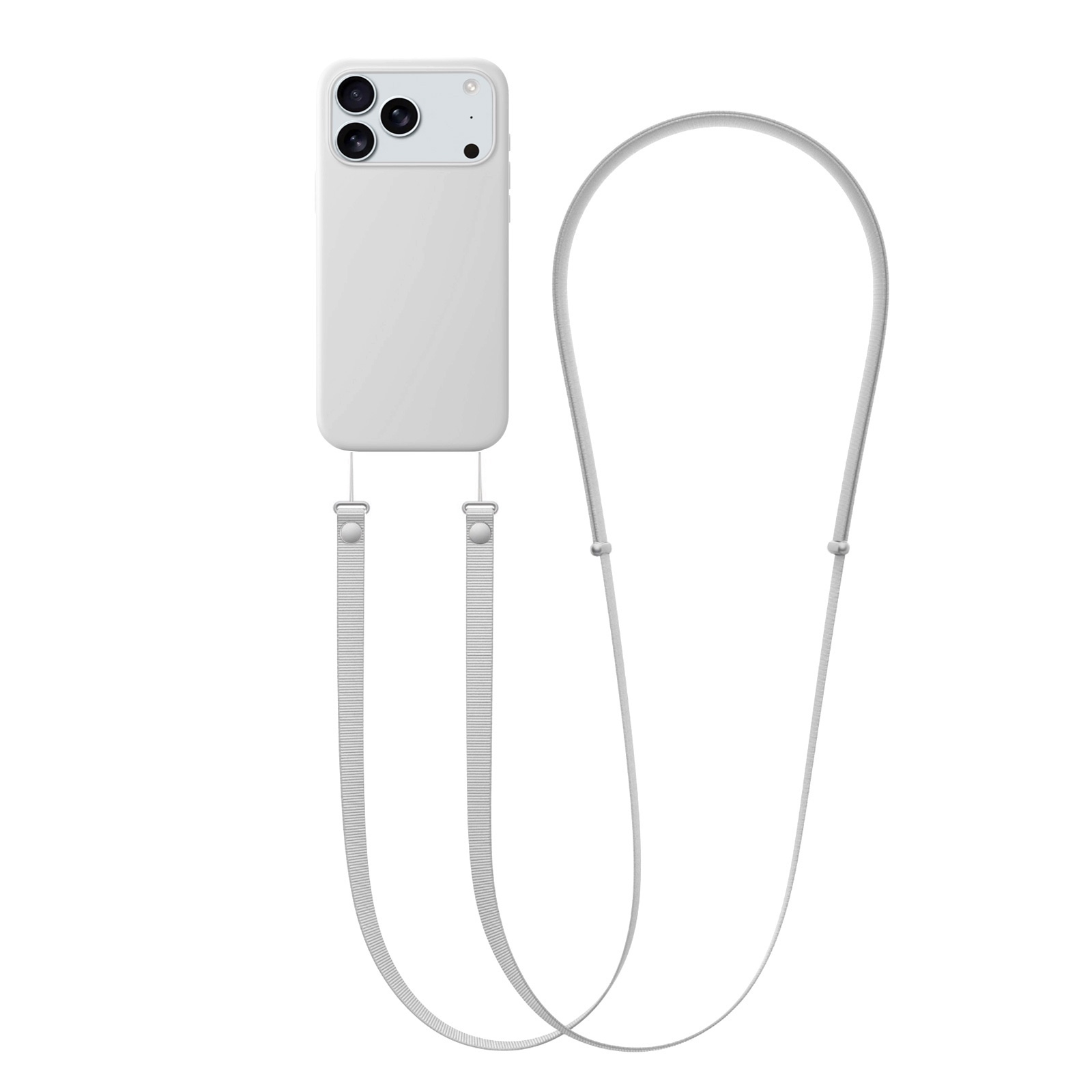 magnetic phone lanyard white