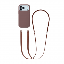  Quick Release Lanyard with Magnetic Head - Adjustable Crossbody Phone Strap Brown