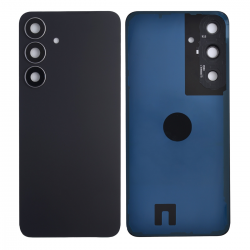 Back Cover with Camera Glass Lens and Adhesive Tape for Samsung Galaxy S25 FE 5G S731 (for SAMSUNG) - Jetblack Samsung Galaxy S25 FE Back Cover Replacement Jetblack