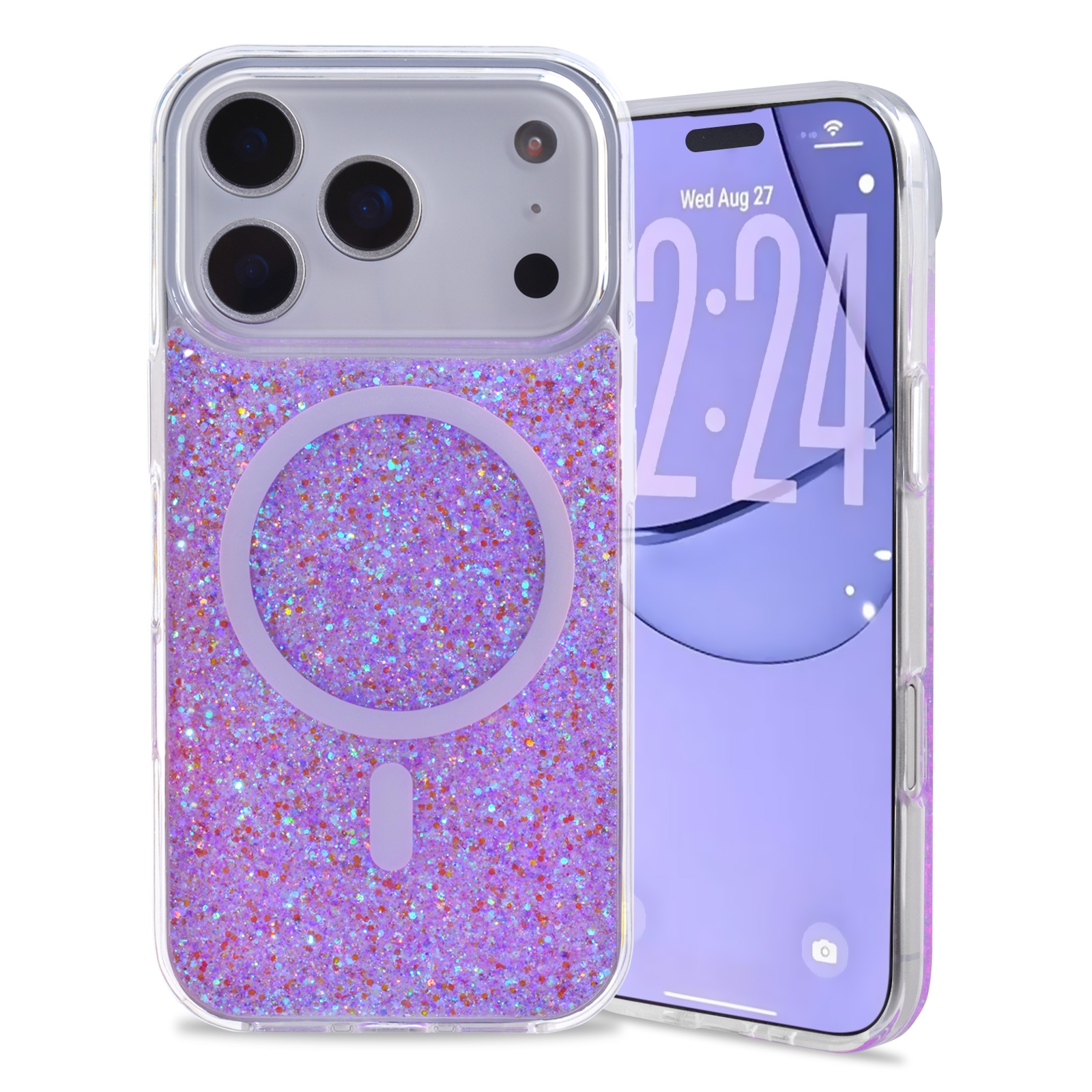 iPhone 17 Pro Magnetic Pastel Case Purple