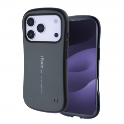  Protective Matte Case for iPhone 17 Pro Cushioned Curved Edge Design - Deep Gray