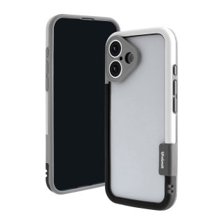 iPhone 17 Bicolor Frame TPU+PC Case, Black - White