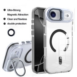  iPhone Air Magnetic Case with External Lens Cover, Black