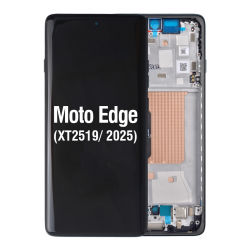 OLED Screen Digitizer Assembly Replacement with Frame for Motorola Edge (2025) XT2519 - Deep Forest Motorola Edge (2025) Display Assembly with Frame