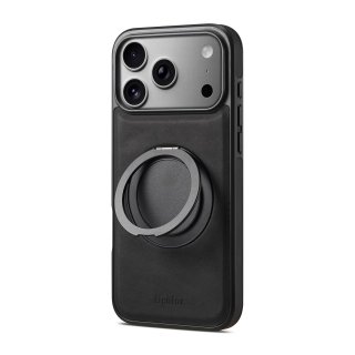 Magnetic Case For iPhone 17 ProMax With 360 Rotatable, Black