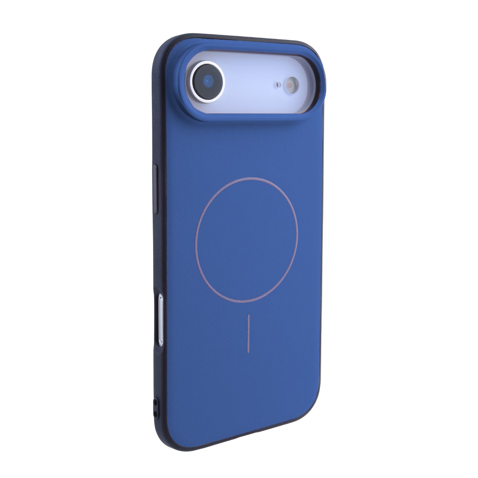 MagSafe iPhone Air Case with PU Leather Back - dark blue