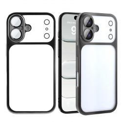  iPhone 17 Electroplated PC Matte Hard Case, Black