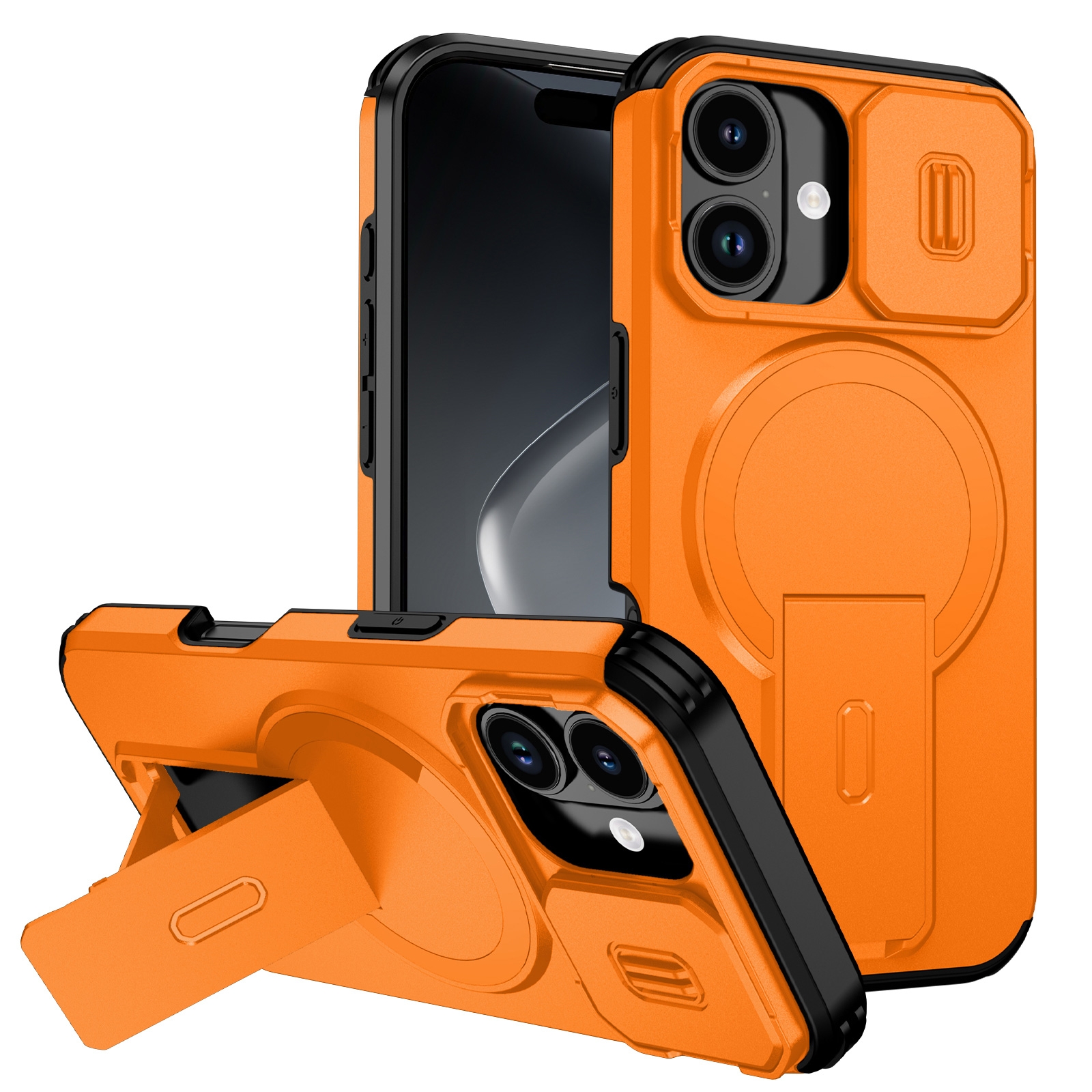 sliding camera lens cover closed orange case