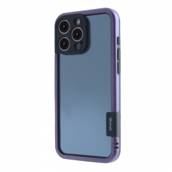  iPhone 16 Pro Premium Color Frame TPU+PC Case, Purple