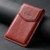  Genuine Italian Cowhide N52 Magnetic RFID Blocking Card Holder, Red