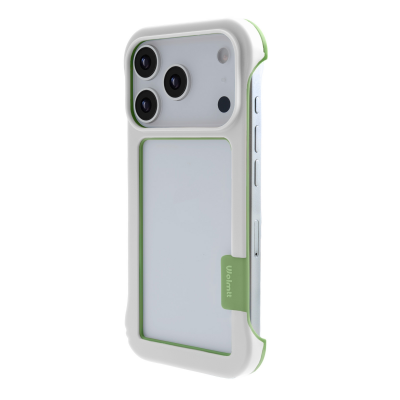 iPhone 17 Pro Max Frame Case with Vented Back for Enhanced Cooling, White iPhone 17 Pro Max Frame Case with Vented Back for Enhanced Cooling, White