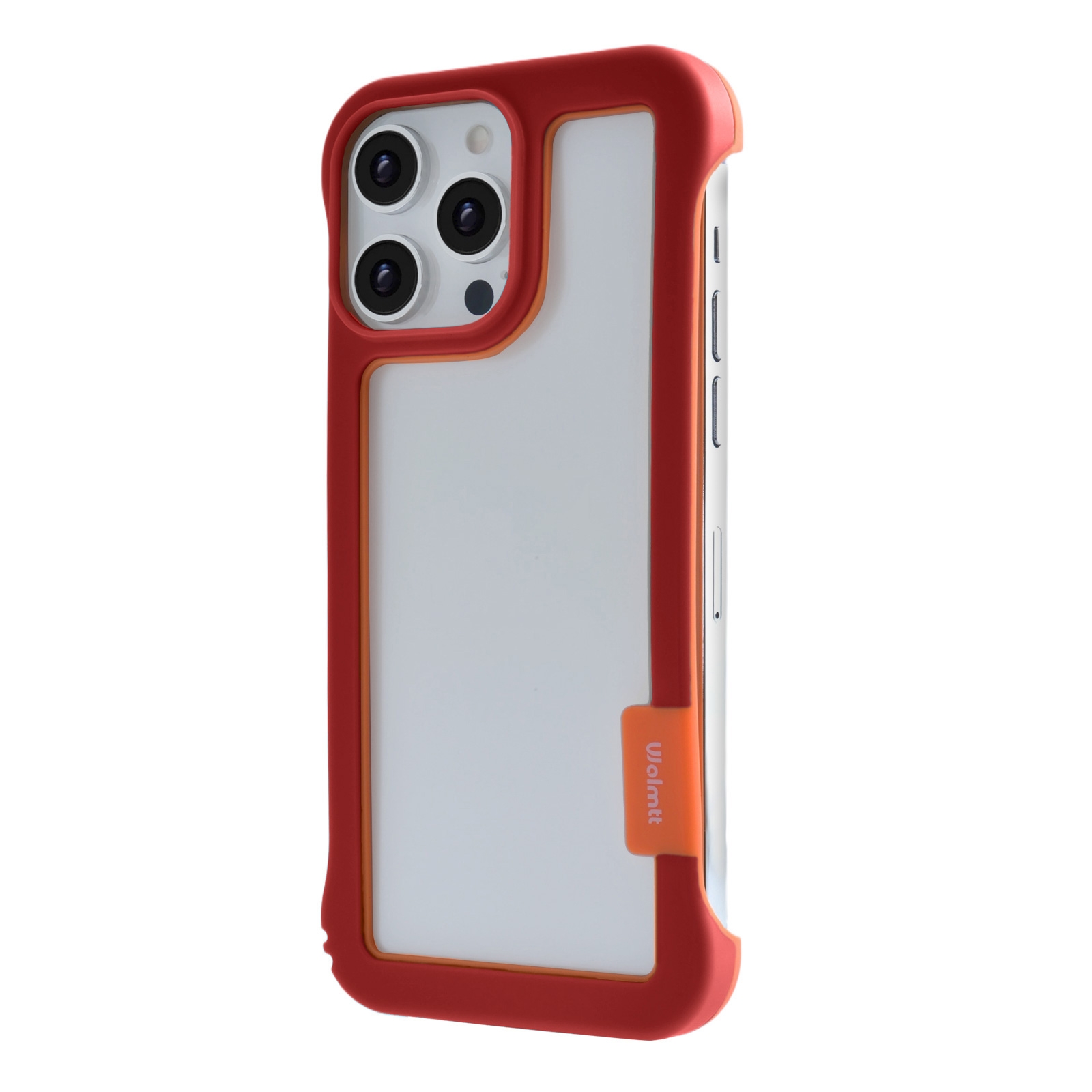 iPhone16 Pro Frame Case with Vented Back for Enhanced Cooling, Red
