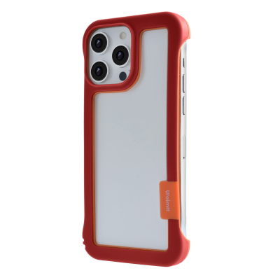 iPhone16 Pro Frame Case with Vented Back for Enhanced Cooling, Red iPhone16 Pro Frame Case with Vented Back for Enhanced Cooling, Red