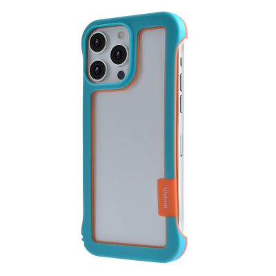  iPhone 16 Pro Max Frame Case with Vented Back for Enhanced Cooling, Blue