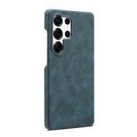  Retro Faux Leather Texture Case for Samsung Galaxy S25 Ultra, Blue