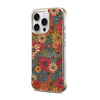 Sunflower Pattern Frameless Magnetic Case for iPhone 16 Pro, Gold