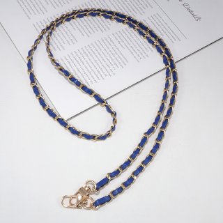Vintage-Inspired PU Leather Woven Phone Chain, Blue