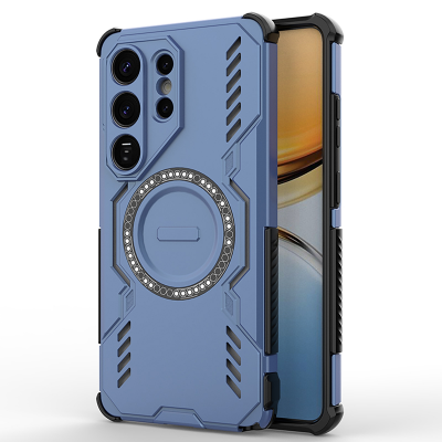  Corner Airbag Shockproof Magnetic S26 Ultra Case - Enhanced Cooling Ventilation, Blue