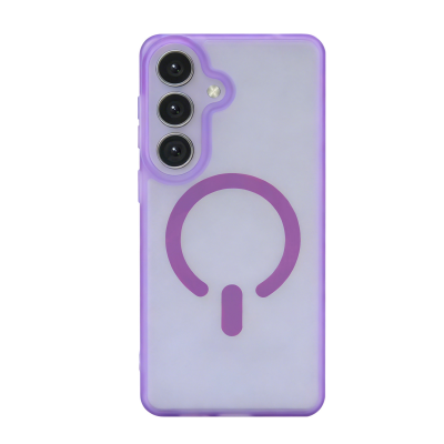  Matte Anti-Fingerprint Magnetic Phone Case for S26, Purple