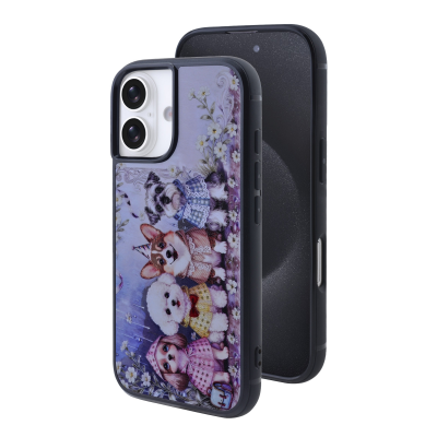 Four Dressed-Up Dogs Print Magnetic Case for iPhone 17