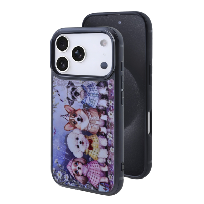 Four Dressed-Up Dogs Print Magnetic Case for iPhone 17 Pro Max