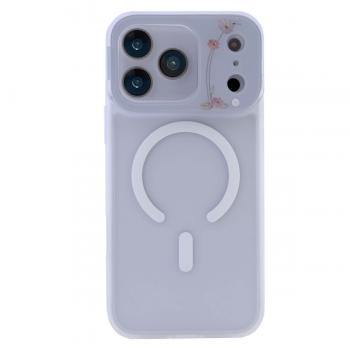 MagSafe Compatible Lotus Pattern Case for iPhone 17 Pro Max