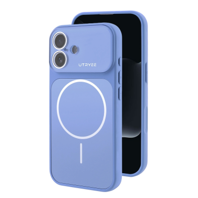  2-in-1 Shockproof Magnetic Phone Case for iPhone 17 - Minimalist Design, Dark Blue
