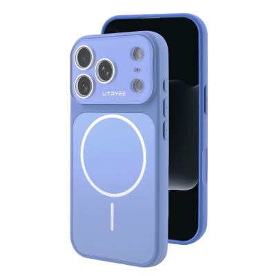  2-in-1 Shockproof Magnetic Phone Case for iPhone 17 Pro Max - Minimalist Design, Dark Blue