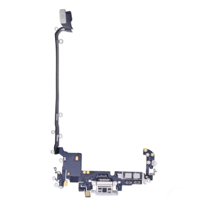  Charging Port with Flex Cable for iPhone 17 Pro Max - Silver